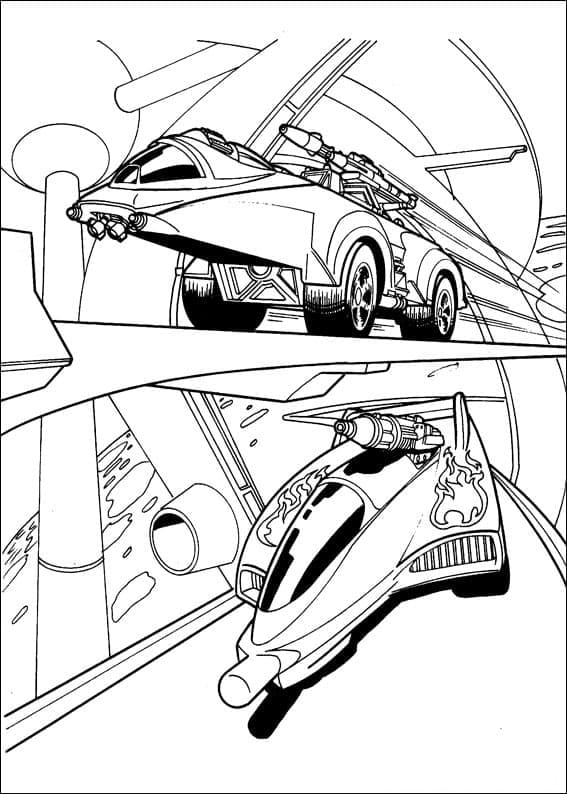 Hot Wheels Tisknutelné omalovánka