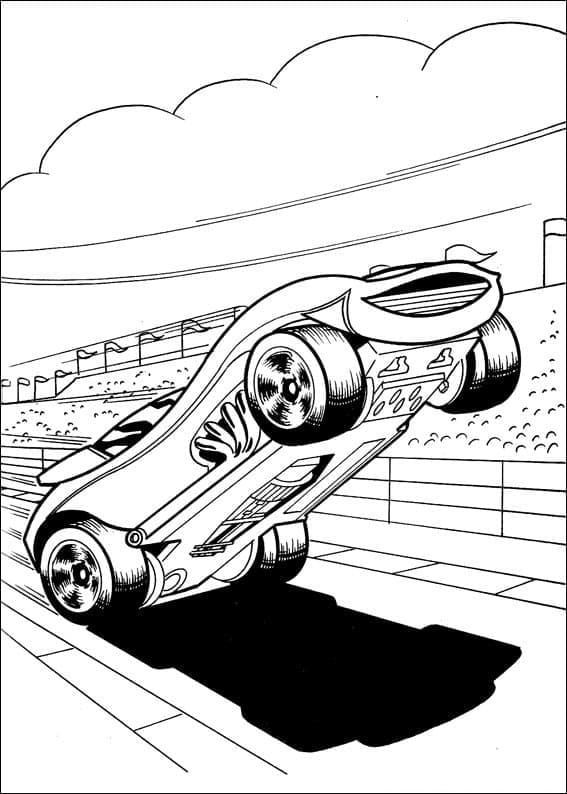Hot Wheels Zdarama omalovánka