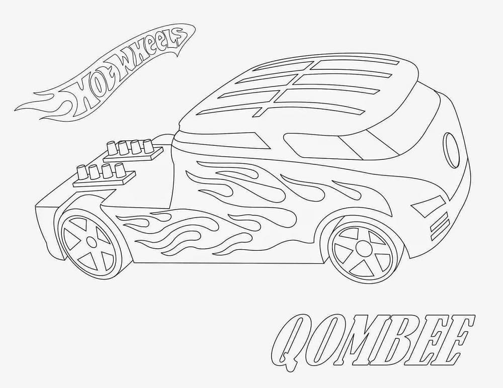 Hot Wheels Zdarma Vymalovatelné Obrázek omalovánka