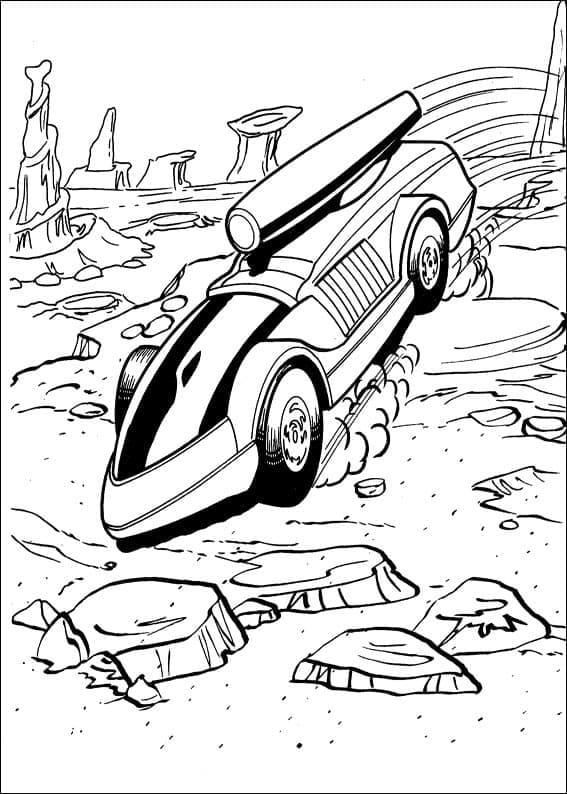 Hot Wheels Zdarma omalovánka
