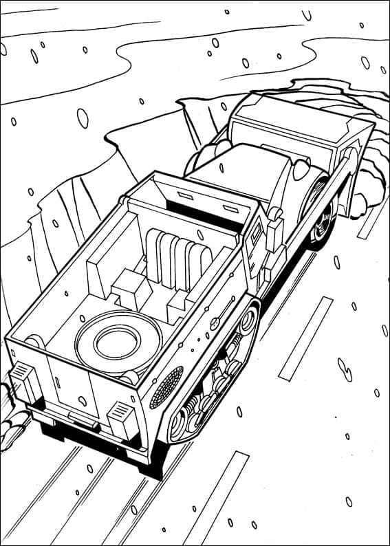 Hot Wheels k Vymalování omalovánka