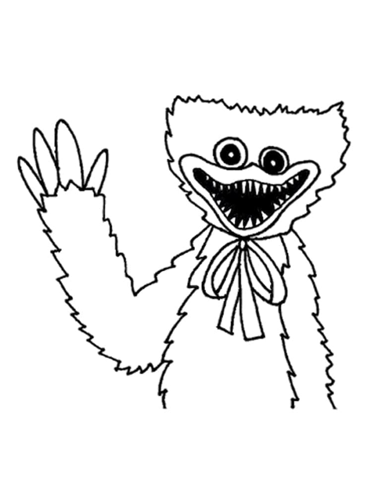 Hra Huggy Wuggy omalovánka