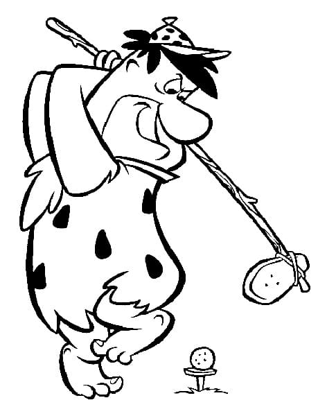 Hráč Golfu omalovánka