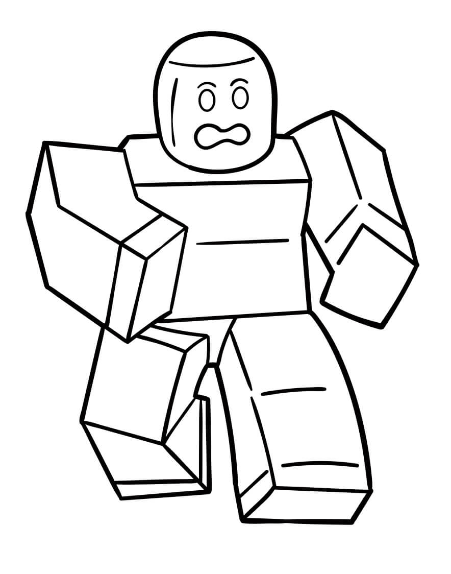 Hráč Roblox omalovánka