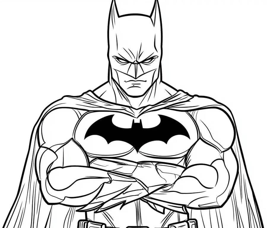 Hrdinský Batman omalovánka