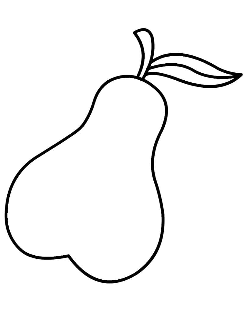 Hruška (1) omalovánka