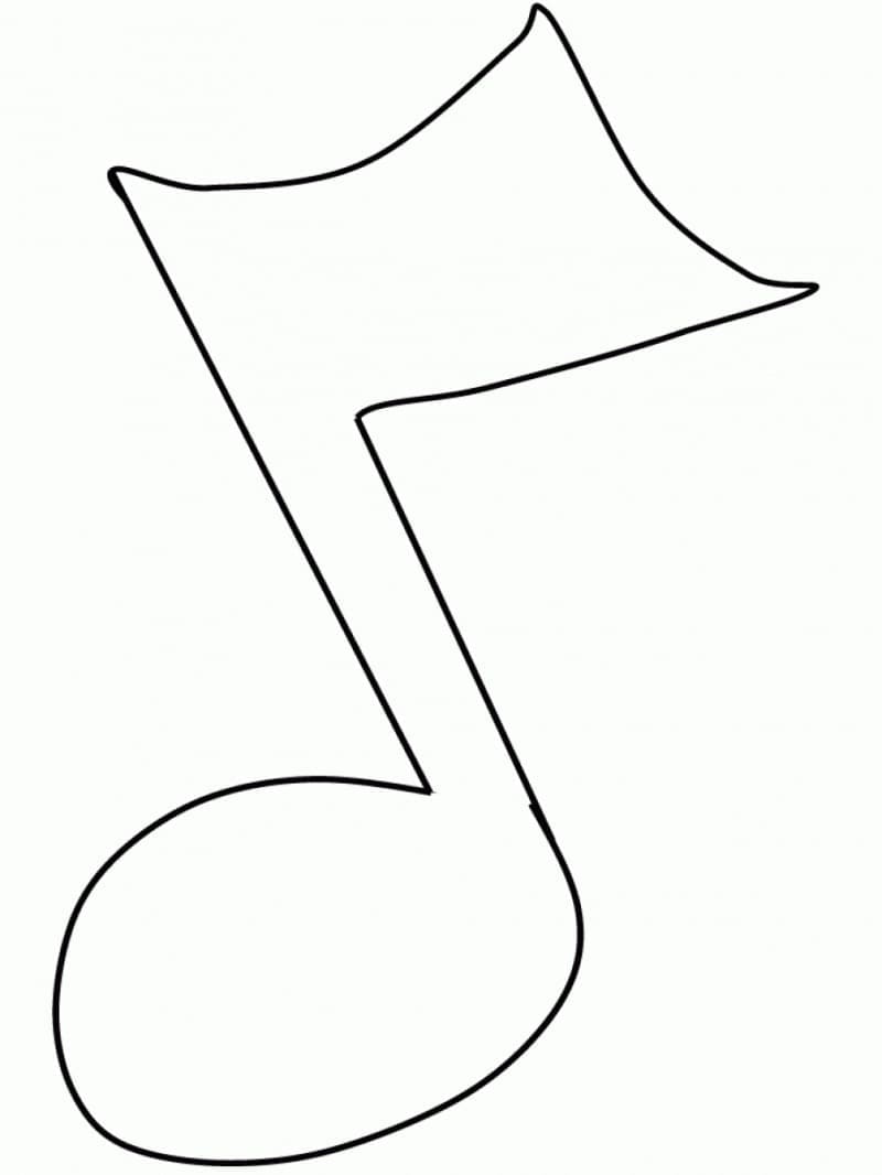 Hudební Noty (14) omalovánka