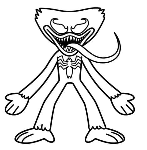 Huggy Wuggy (5) omalovánka