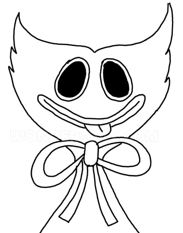 Huggy Wuggy pro 5leté Děti omalovánka