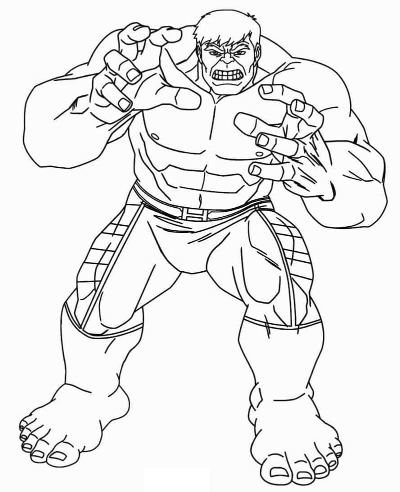 Hulk Avengers omalovánka