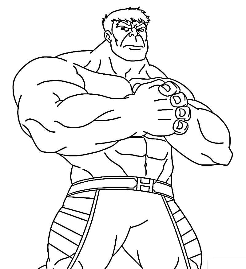Hulk Obrázek omalovánka