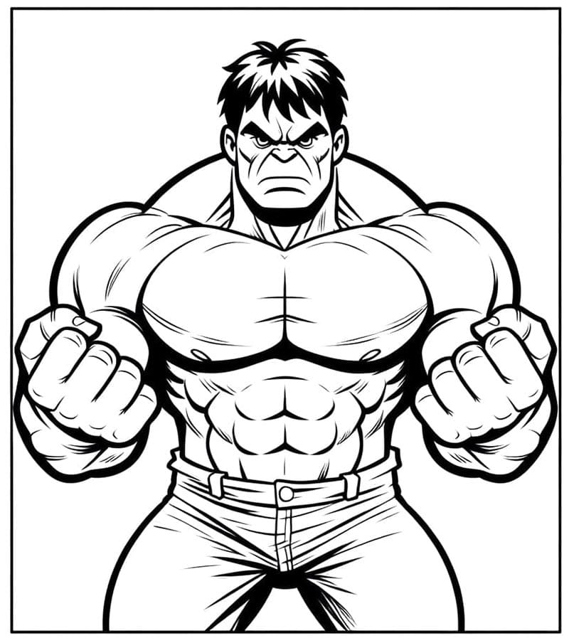 Hulk Superhrdina omalovánka