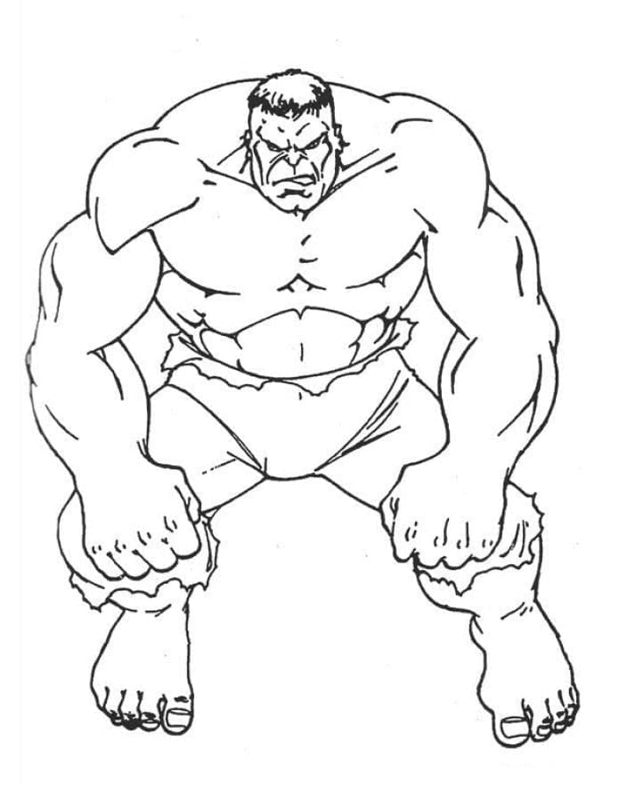 Hulk Zdarama omalovánka