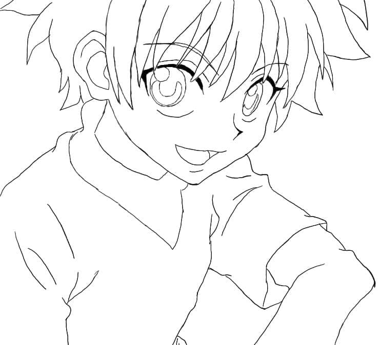 Hunter x Hunter Tisknutelný pro Děti omalovánka