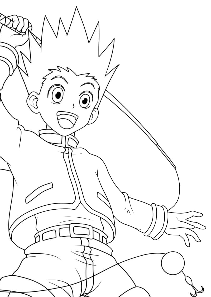 Hunter x Hunter Vymalovatelné pro Děti omalovánka