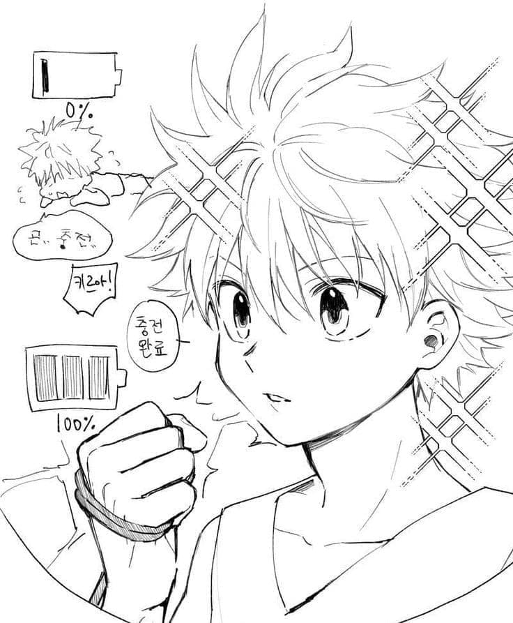 Hunter x Hunter Zdarama omalovánka
