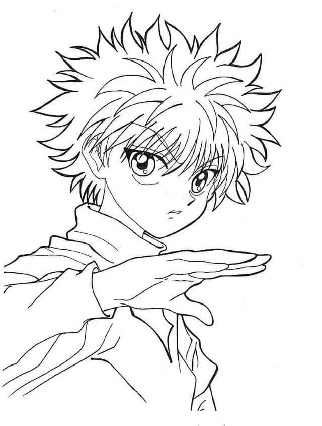 Hunter x Hunter Zdarma Tisknutelný omalovánka