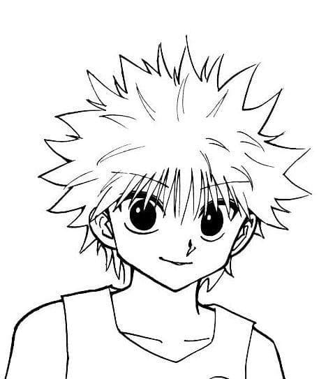 Hunter x Hunter Zdarma pro Děti omalovánka