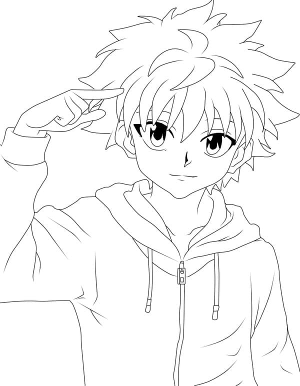 Hunter x Hunter k Tisku omalovánka