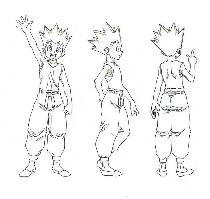 Hunter x Hunter pro 6leté Děti omalovánka