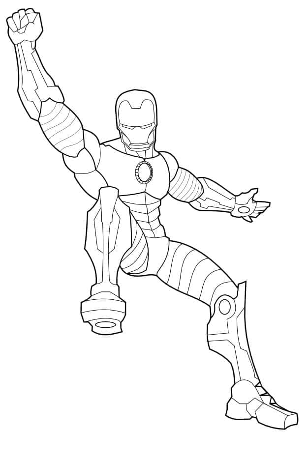 Iron Man Avengers omalovánka