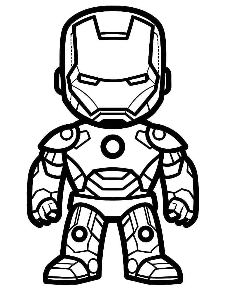 Iron Man Marvel omalovánka