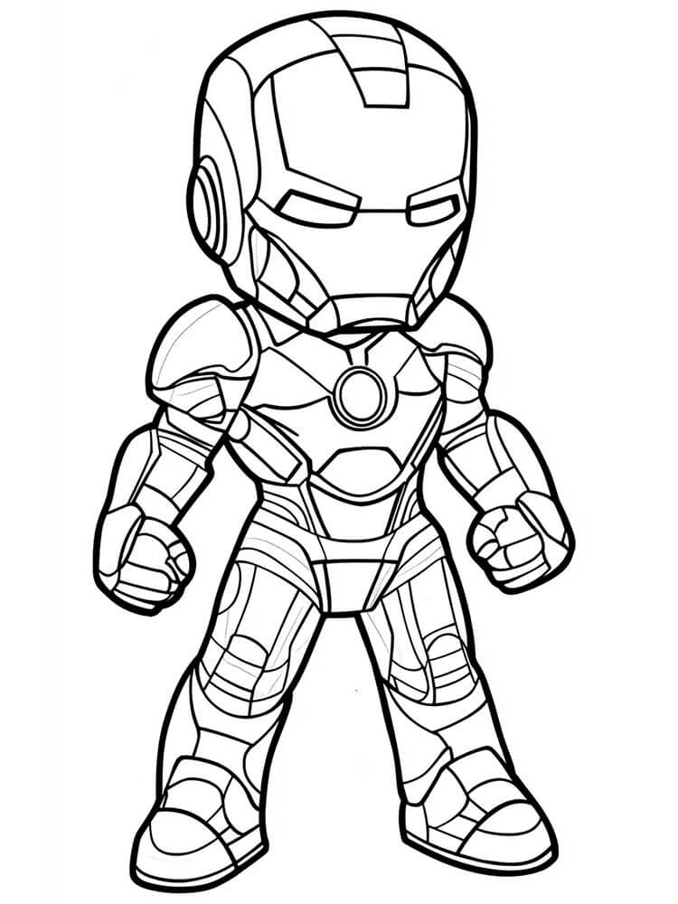 Iron Man Obrázek omalovánka
