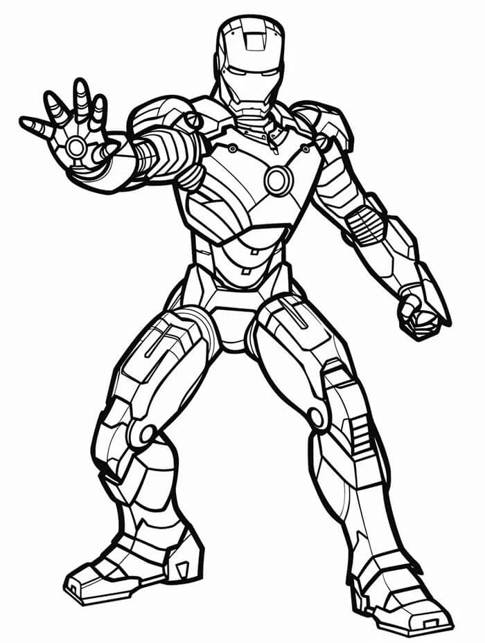Iron Man k Tisku omalovánka