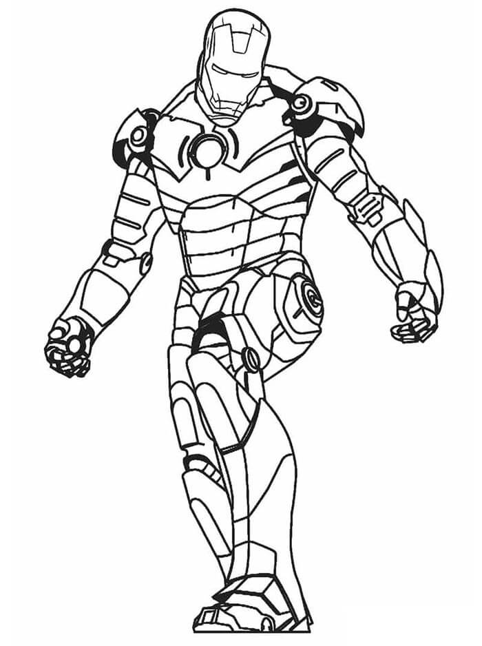 Iron Man k Vymalování omalovánka
