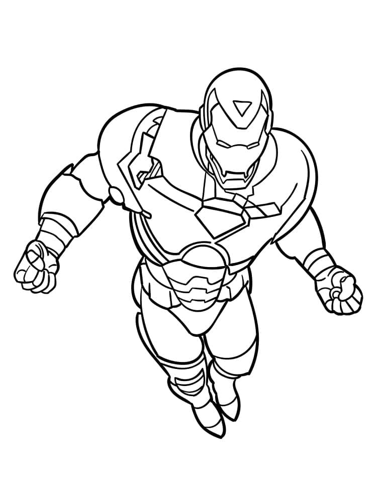 Iron Man pro Děti omalovánka