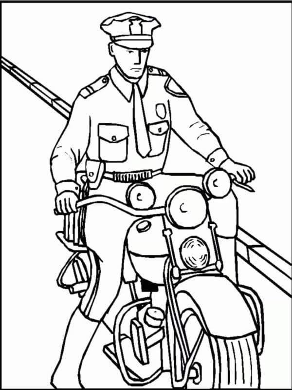 Jeden Motocykl omalovánka