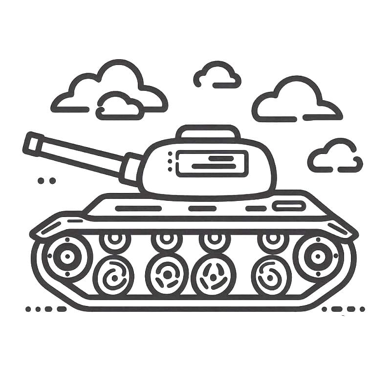 Jeden Tank omalovánka