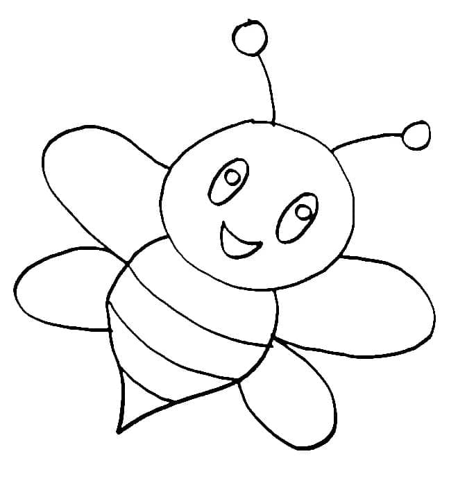 Jedna Létající Včela omalovánka