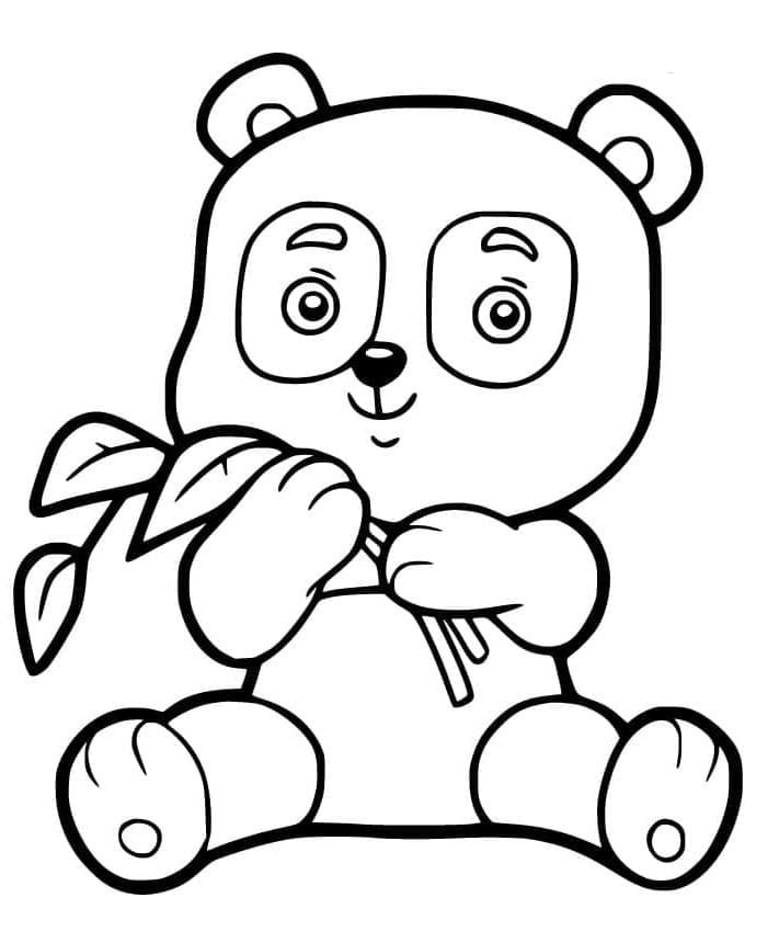 Jedna Panda omalovánka