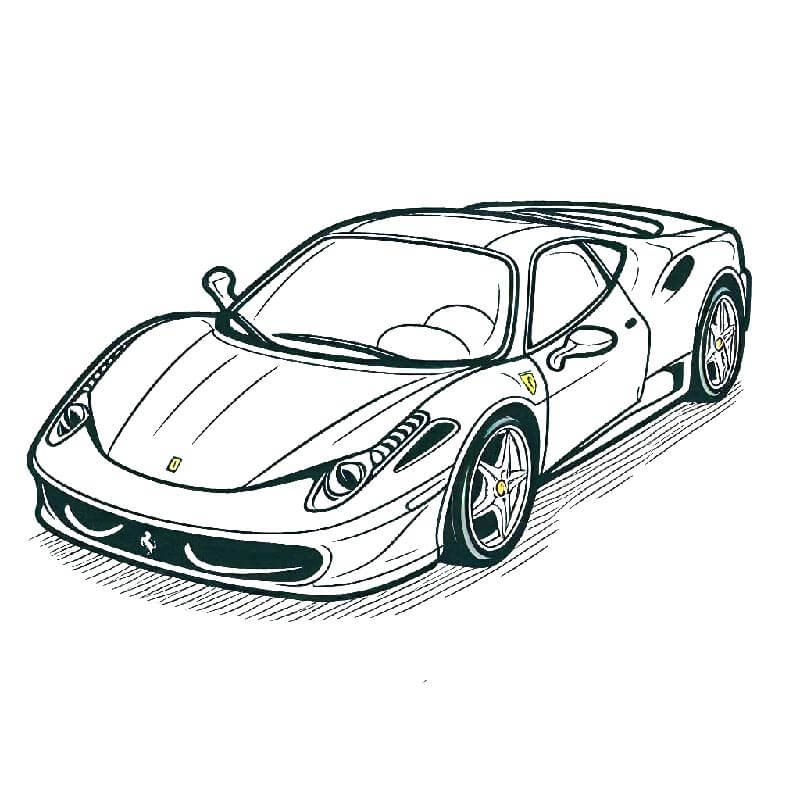 Jedno Ferrari omalovánka