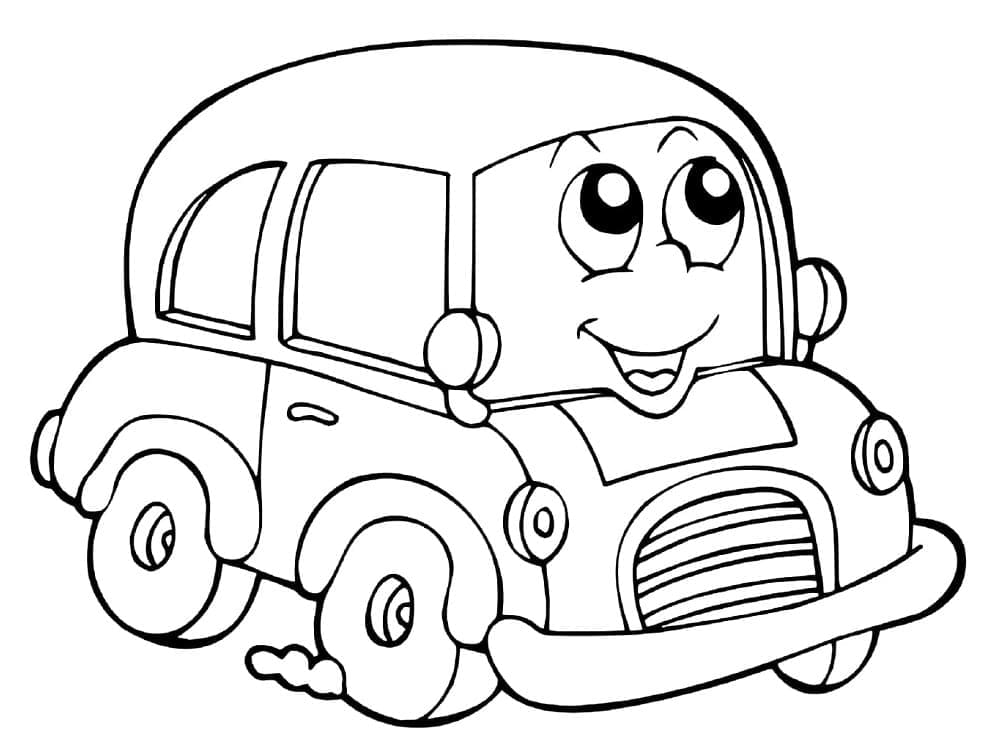 Jednoduché Auto omalovánka