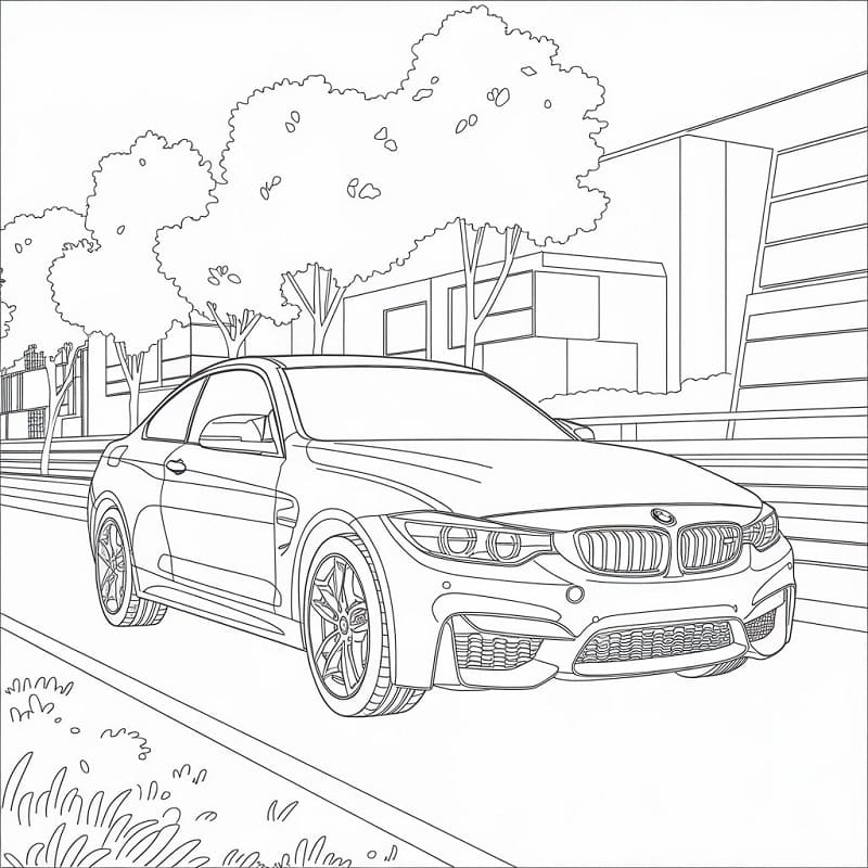 Jednoduché BMW omalovánka