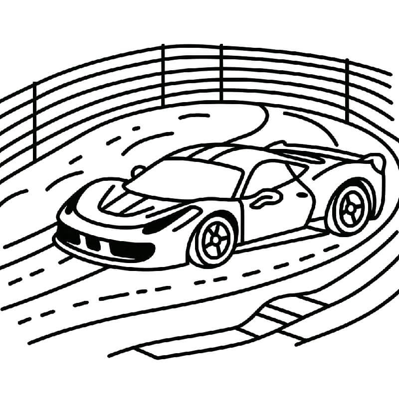 Jednoduché Ferrari omalovánka