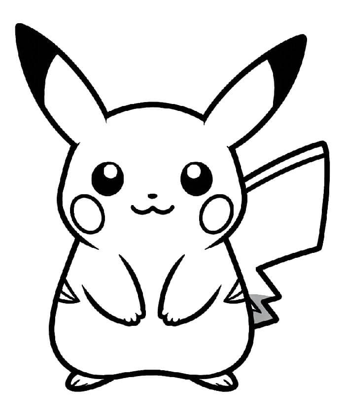 Jednoduchý Pikachu omalovánka