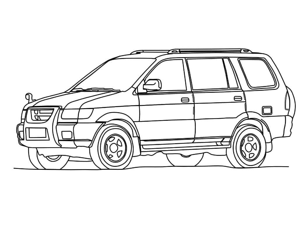 Jezdící Auto omalovánka
