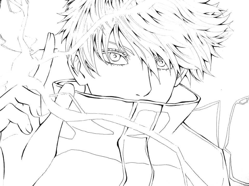 Jujutsu Kaisen k Tisku omalovánka