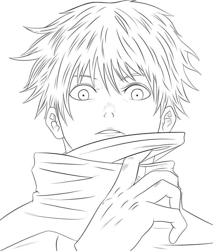 Jujutsu Kaisen k Vymalování omalovánka