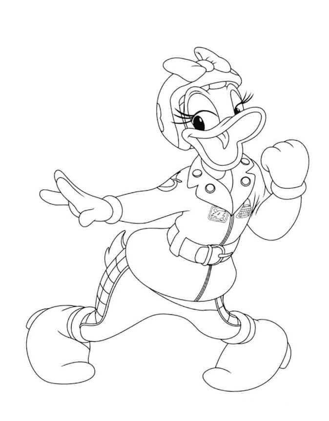 Kačka Daisy Disney omalovánka