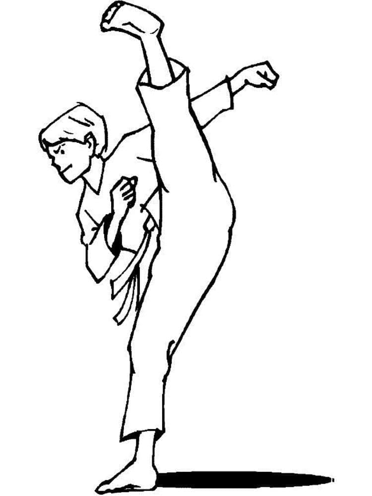 Karate (2) omalovánka