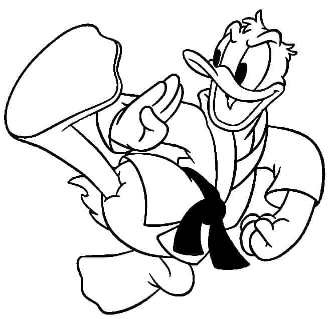 Karate Obrázek omalovánka