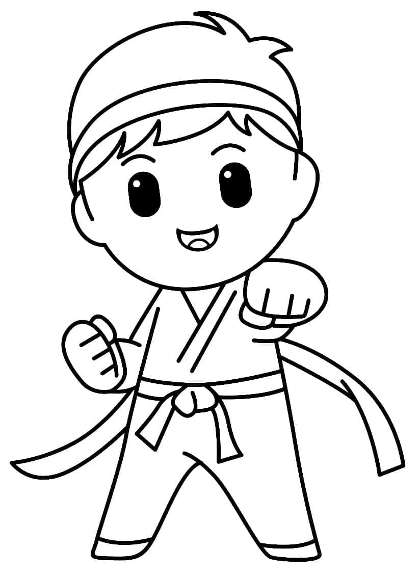 Karate pro Děti omalovánka