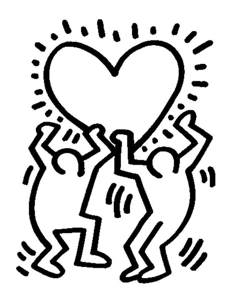 Keith Haring (11) omalovánka