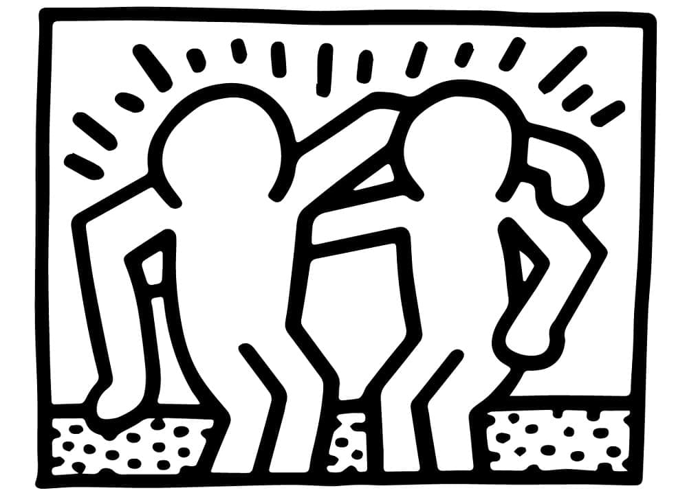 Keith Haring (14) omalovánka