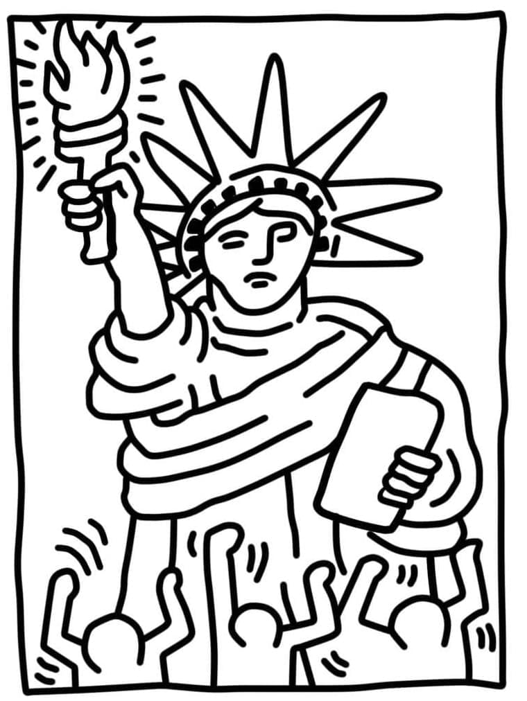Keith Haring (15) omalovánka