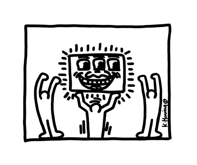 Keith Haring (17) omalovánka